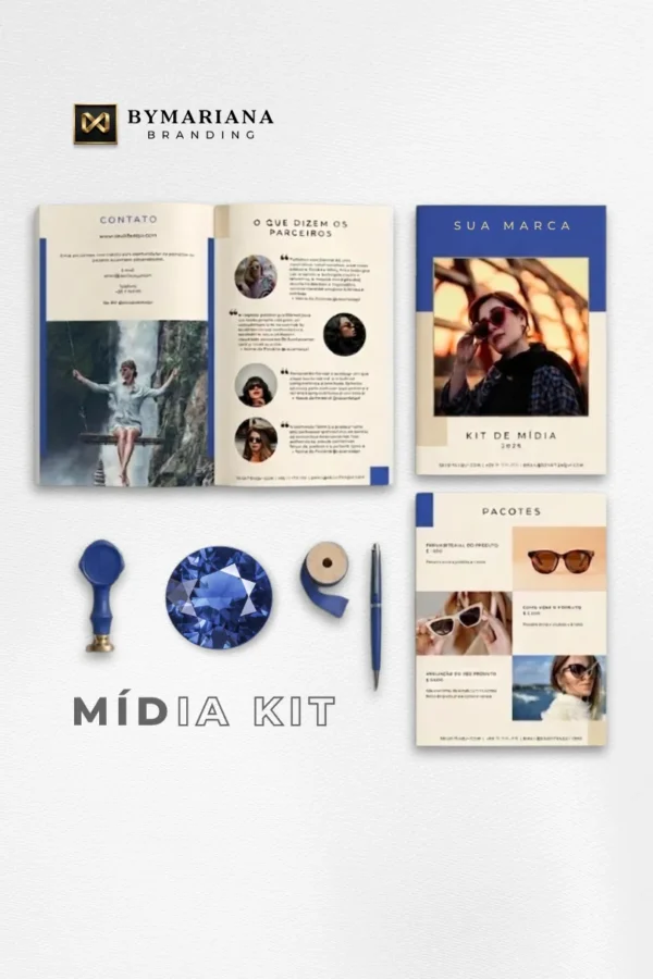 Mídia Kit - Azul Safira